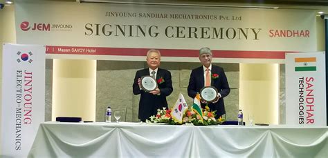 Sandhar Technologies sets up JV with Jinyoung Electro-Mechanics of ...