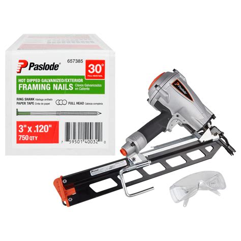 Shop Paslode 30 Degree Pneumatic Framing Nailer with 3"x.120" HDG ...