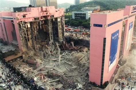 1995年韩国百货大厦坍塌事件：20秒内大楼塌为平地，502人被活埋_腾讯新闻