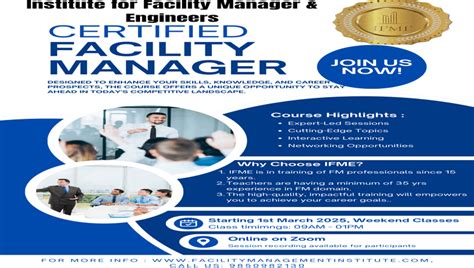 Event | CERTIFIED FACILITY MANAGER COURSE