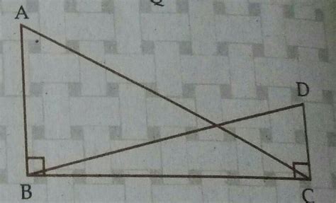In the adjacent diagram prove that AC2+CD2= BD2+AB2 - Brainly.in