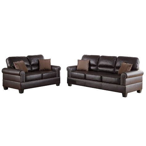 Designer Sofa Set:- ZIAA 3+2 Leatherette Sofa Set (Dark Brown)-GKW ...