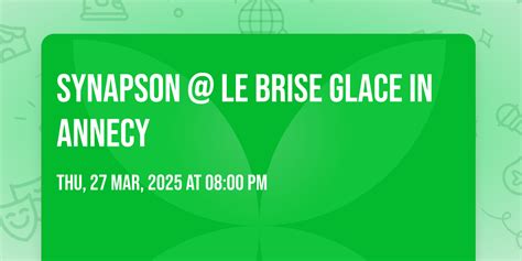 Synapson @ Le Brise Glace in Annecy, Le Brise Glace, Annecy, 27 March ...