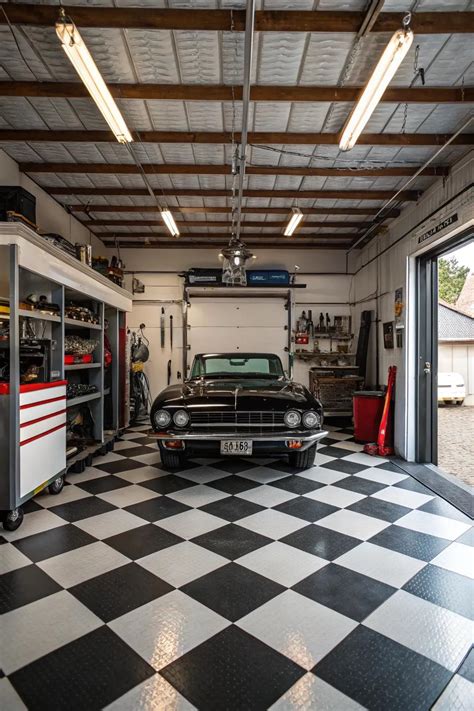Inspiring Garage Floor Tile Designs - Light and Layer