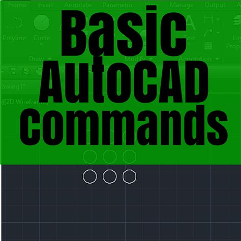 Type Commands in AutoCAD 的图像结果