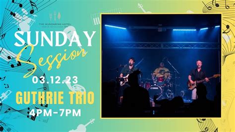 Sunday Session with The Guthrie Trio, The Mundaring Hotel, Orange Grove ...