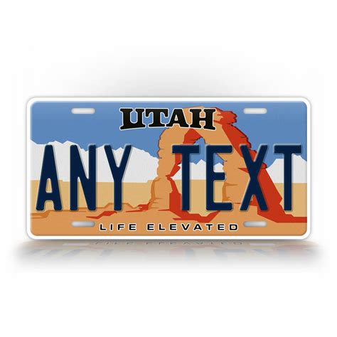 Personalized Utah State Custom License Plate – SignsAndTagsOnline