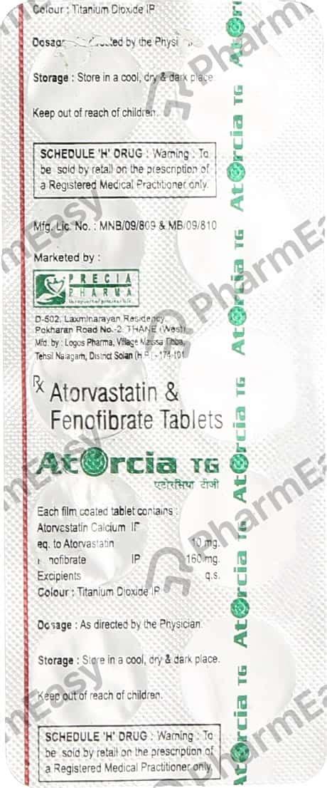 Atorcia Tg Tablet: Uses, Side Effects, Price & Dosage | PharmEasy
