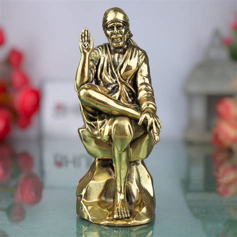 brass idol, hindu god statue, pooja murti, home temple decor, spiritual ...