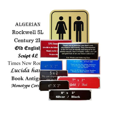 Blank Engraving Plates Custom Engraved Plate – Choose Your Color & Size ...