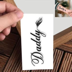 Vanvati Black Daddy Design Temporary Tattoo For male And Female Tattoo ...