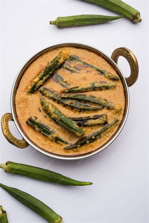 Hyderabadi bhindi ka salan or okra salan made using ladies' fingers or ...