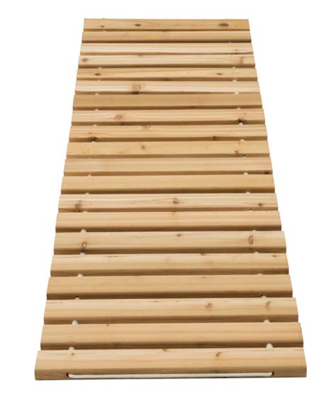 Kunkle Holdings LLC 2'' X 6'' Red Cedar Roll-Up Walkway | Wayfair