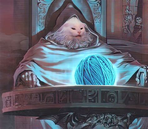 Smudge The Cat Pondering Its Yarn - Pondering My Orb Meme | Know Your Meme