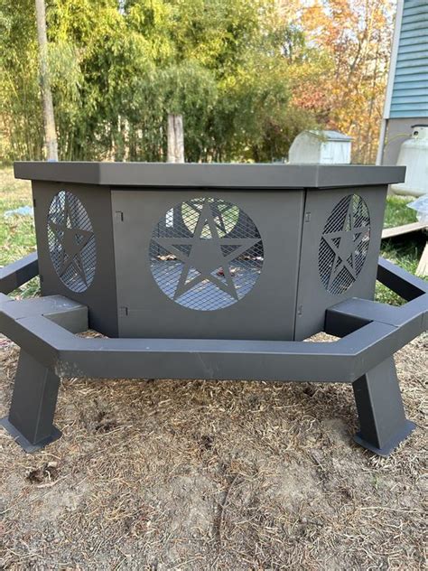Vicinity 43-in 43.11-in W Black Steel Wood-Burning Fire Pit FP10-43 at ...