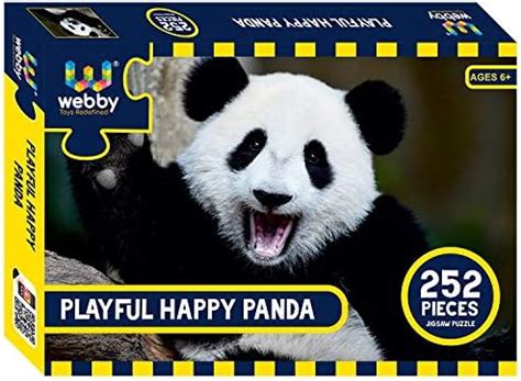 Buy Webby Playful Happy Panda Jigsaw Puzzle, 252 Pieces - Kids Online ...