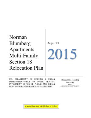 Fillable Online pha phila Relocation Plan Fax Email Print - pdfFiller