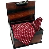 Buy Ollera Men Premium Microfiber Neck Tie and Pocket Square with ...