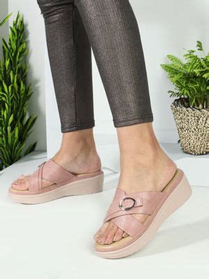 Buy Iconics Women Fashionable Peach Comfortable Sandals Online