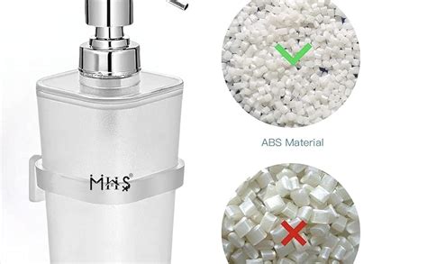 MHS Heavy Duty Abs Liquid Soap Dispenser Unbreakable with Wall Mount ...