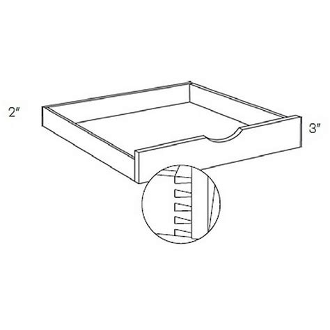 CNC Cabinetry 21-in W x 3-in H x 24-in D Brown Cabinet Roll-out Tray in ...
