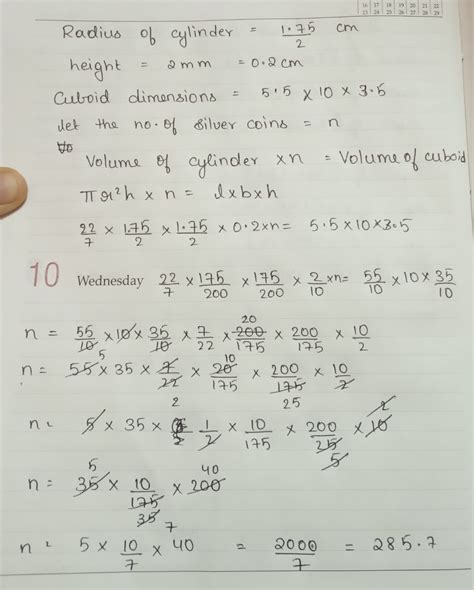 how many silver coins, 1.75 cm in diameter and thickness 2mm need to be ...