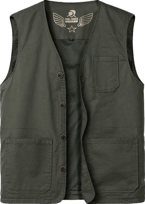 Gilet Leggero Uomo Multitasca, Asciugatura Rapida, Per Pesca, Caccia, Trekking, Fotografia - 100% Nylon
