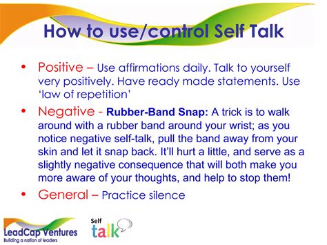 Self Talk, power of brain, leadership take away, what is self talk, NLP ...