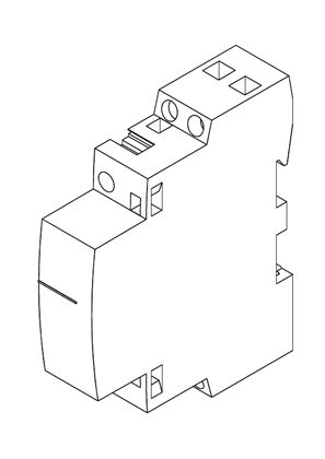 Acti9 iCT 25A 1NO 230...240V 50Hz contactor - 3D CAD | Schneider Electric