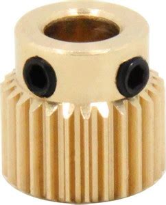 xcluma Brass Extruder Wheel 26 Teeth Drive Gear for MK7 MK8 Extruder ...