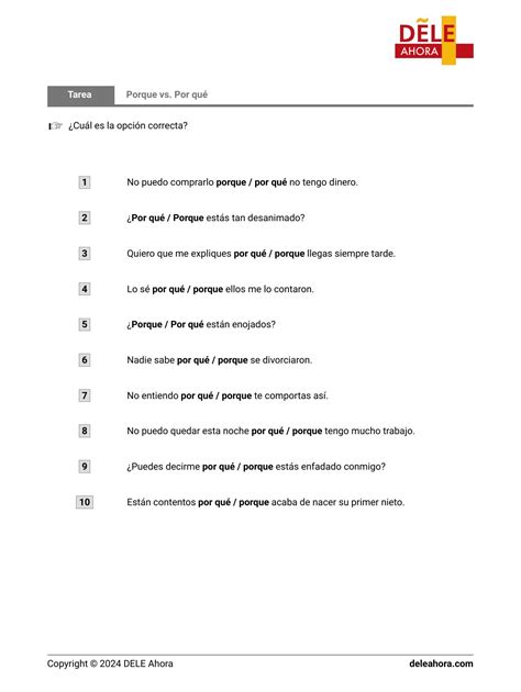 Porque vs. Por qué | Gramática • DELE Ahora
