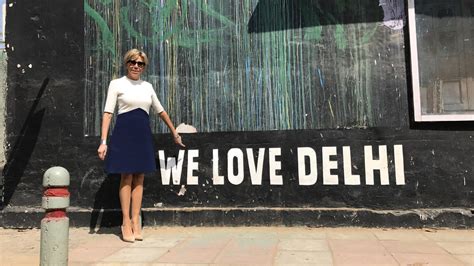 French First Lady Brigitte Macron pays a visit to the Lodhi Art ...