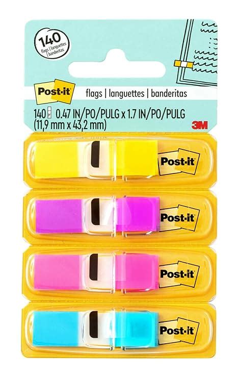 Post-it Flags, Ideal for Marking and Flagging Documents, Assorted ...