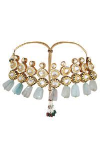 Buy Gold Plated Meenakari Jewellery Set by joules by radhika Online at ...