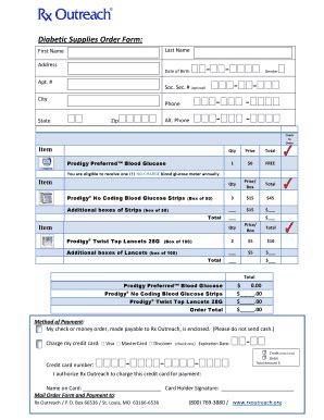 Diabetic Physicians Written Order Sample - Fill and Sign Printable ...