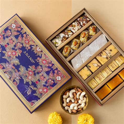 Anand's Assorted Sweets Gift Box Ethereal Aqua (867gms)