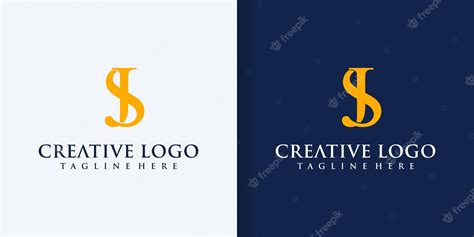 Alphabet letters initials monogram logo j s or sj j and sillustration ...