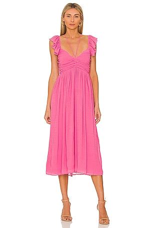 Tularosa Ande Midi Dress in Baby Pink | REVOLVE