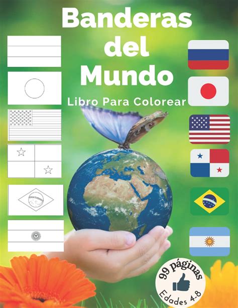 Buy Libro para Colorear las Banderas del Mundo: 198 banderas en 99 ...