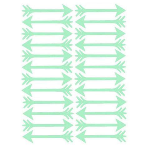 Wall Sticker 24Pcs/Set Arrows Pattern Luminous Bedroom Children's Room ...