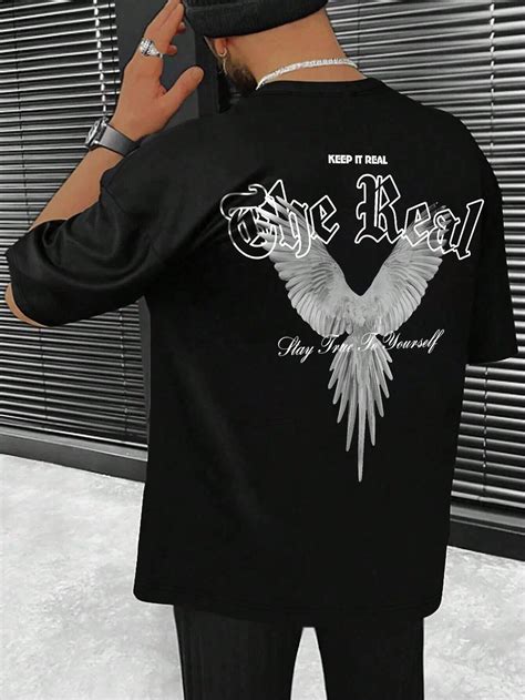 SXV 'keep it real’ Printed Cool Aesthetic Oversized Baggy T-shirt ...
