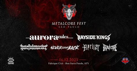 Metalcore Fest SP, Fabrique Club, São Paulo, 16 December 2023 | AllEvents