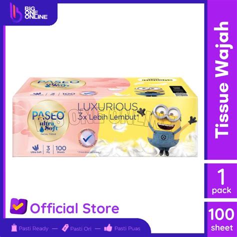 Promo Paseo Facial Tissue Ultra Soft 40s, Tisue Wajah Travel Pack, Tisu ...