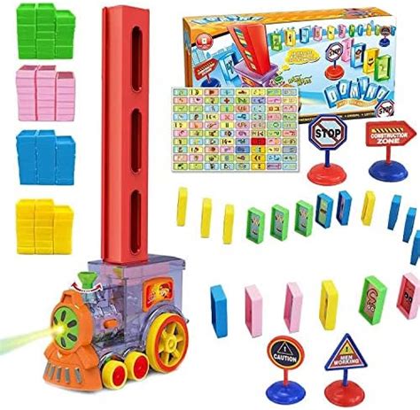 Kidology Domino Train Set - 80 Pieces | Domino Blocks with Lights and ...