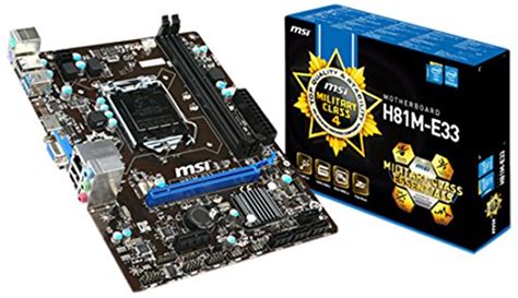Amazon.in: Buy MSI H81M-E33 Socket LGA 1150 Motherboard Online at Low ...