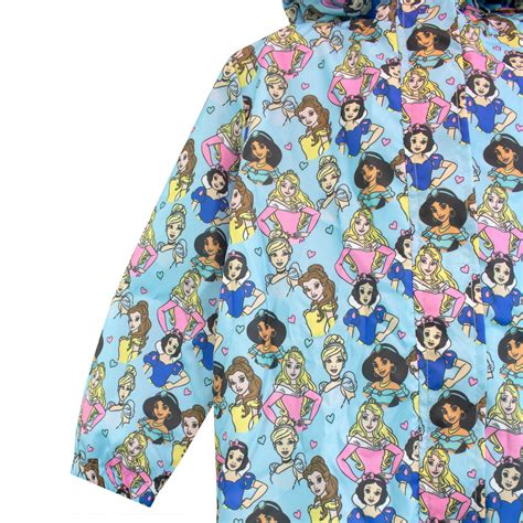 Disney Princess Girls Puddlesuit | Soft Fleece Inside | Blue ...