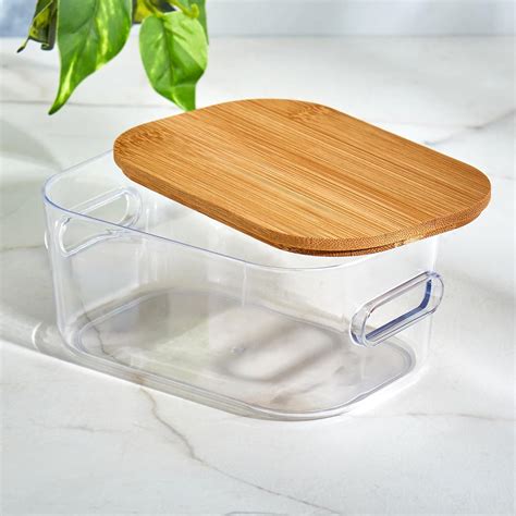 Home Centre Regan Ridge Storage Bin with Bamboo Lid : Amazon.in: Home ...