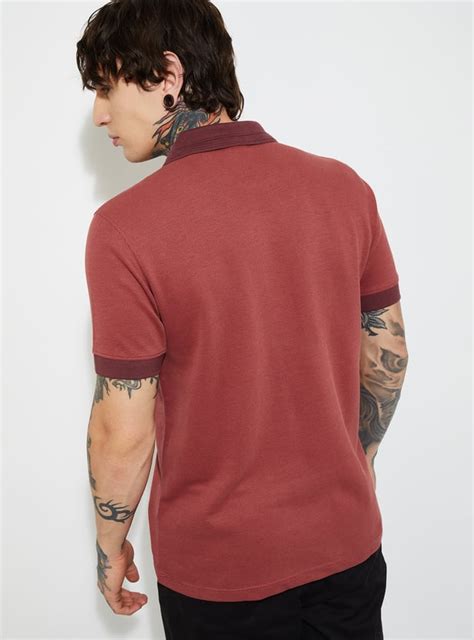 Buy URB_N Men Colourblocked Regular Fit Polo T-shirt Online at just Rs ...