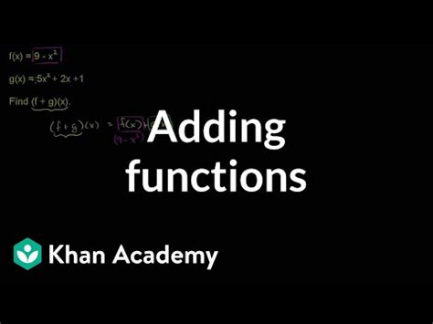 Sum of functions Video Lecture - Engineering Mathematics