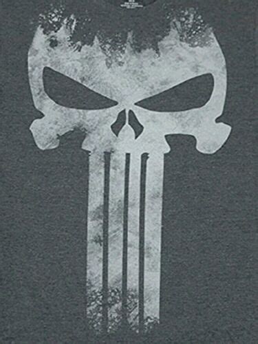 Buy The Punisher Marvel Big Skull Logo Frank Castle Men's T Shirt NEW ...